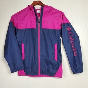 Columbia kids Flash challenger windbreaker jacket size 10/12
